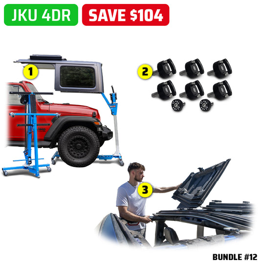 2007 & Up Jeep (Hard Top Lift + Hard Top Thumb Screws + FlipTop) Take Your Top Off Bundles #10, 11, 12, 13, 14