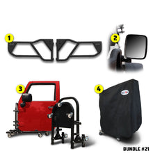 2007–2018 JK 2DR (Razor Aluminum Tube Doors + Rectangle Mirrors + Door Cart + Cover) Razor Door Bundle #22