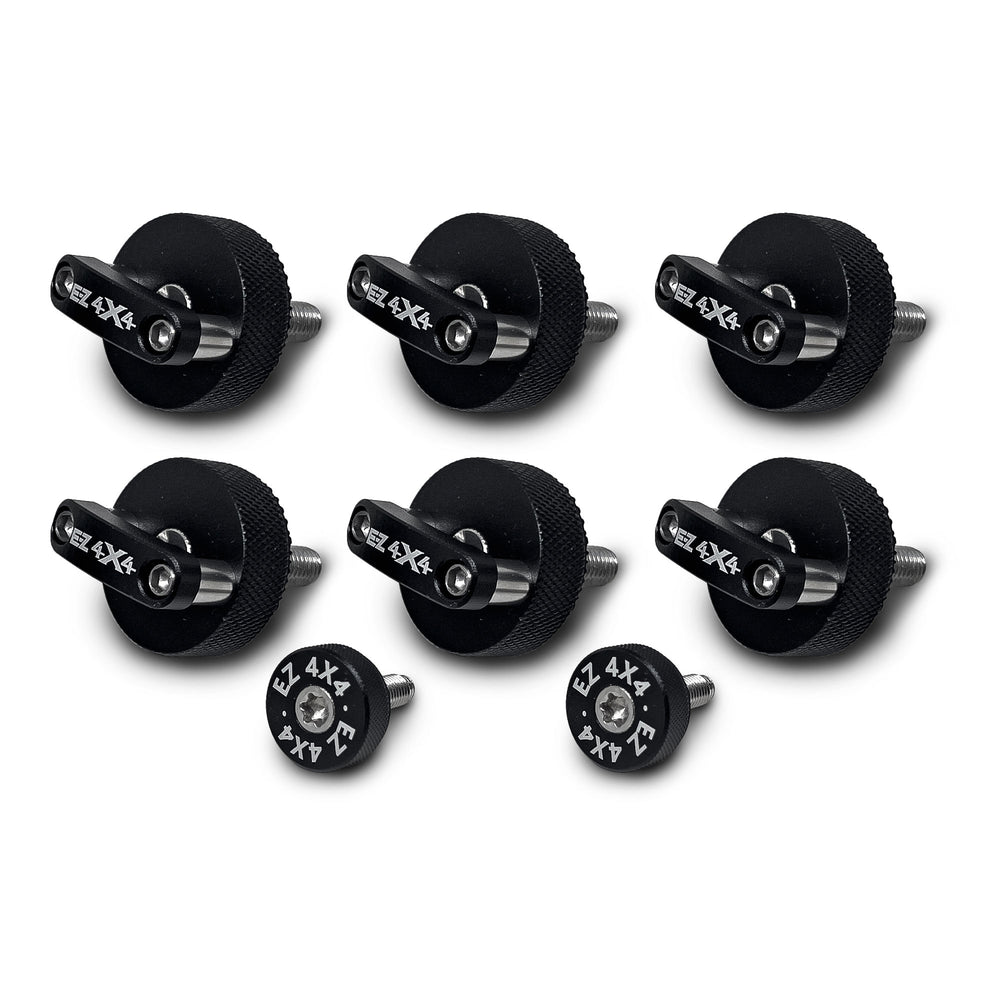 Black Quick Release Hard Top Screw Kit for Jeep Wrangler & Gladiator