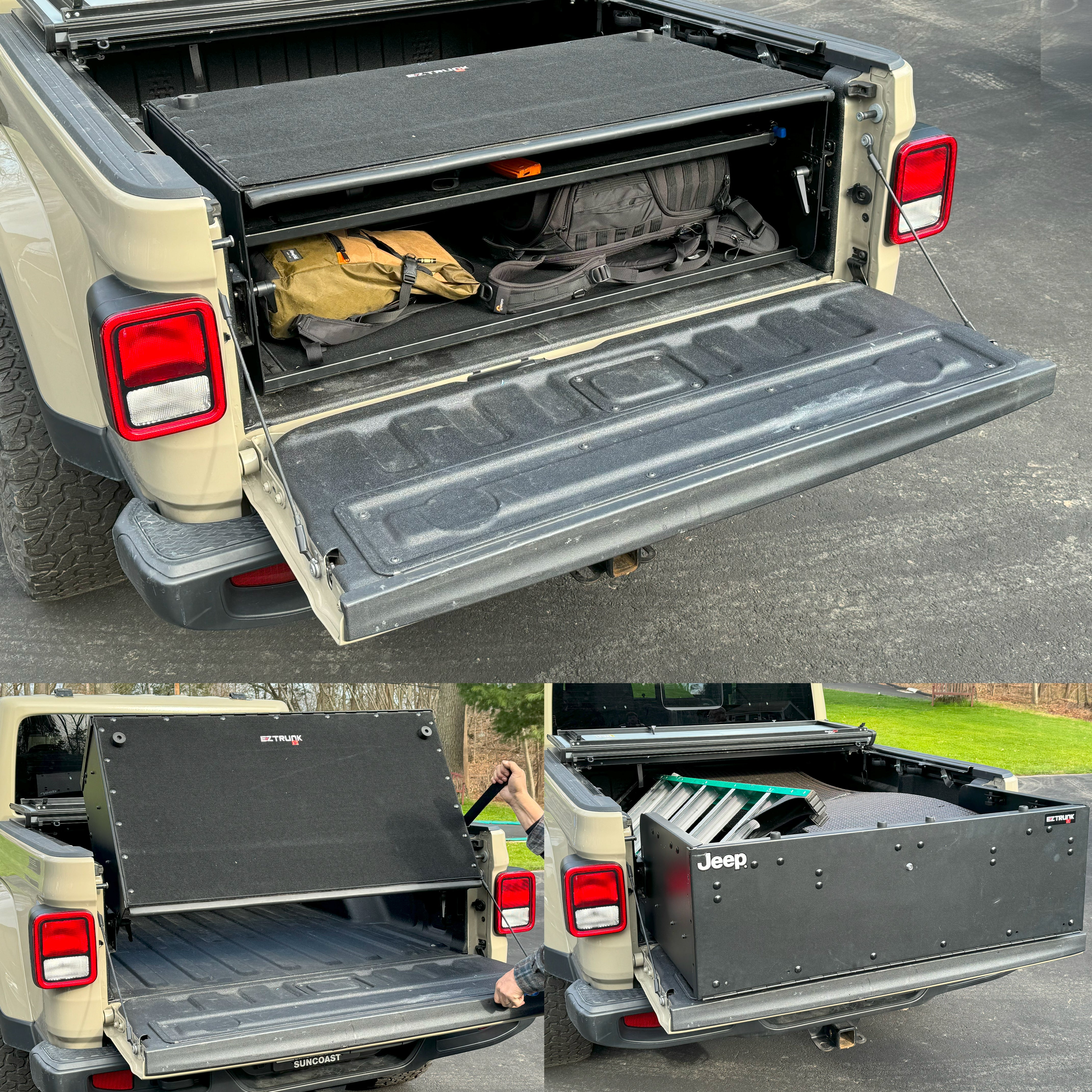 EZ4X4 Bed Box Tailgate Extender and Secure Truck Bed Box Storage EZ4x4