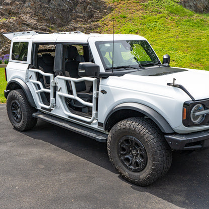 2021 & Up Bronco 4DR Alpha Aluminum Tube Doors + FREE Removable MOLLE Panels