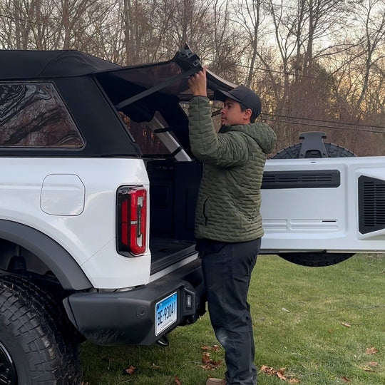 2021 & Up Bronco 4DR/2DR EZWindow Support Arms for Trektop Slantback Soft Top – PREORDER