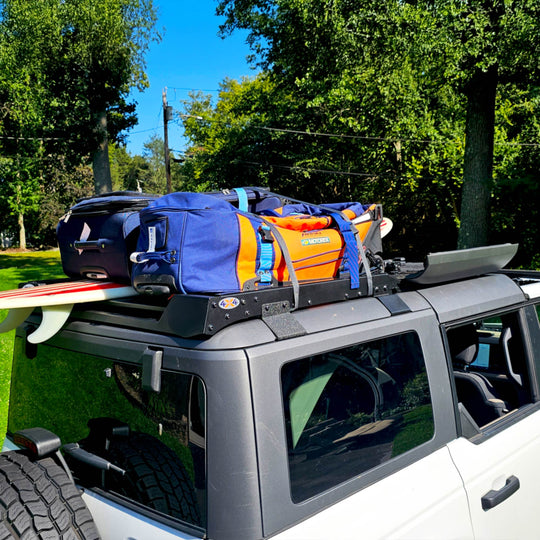 Ford Bronco® EZ FlipTop & Middle Panel Roof Rack Holder System by EZ4X4