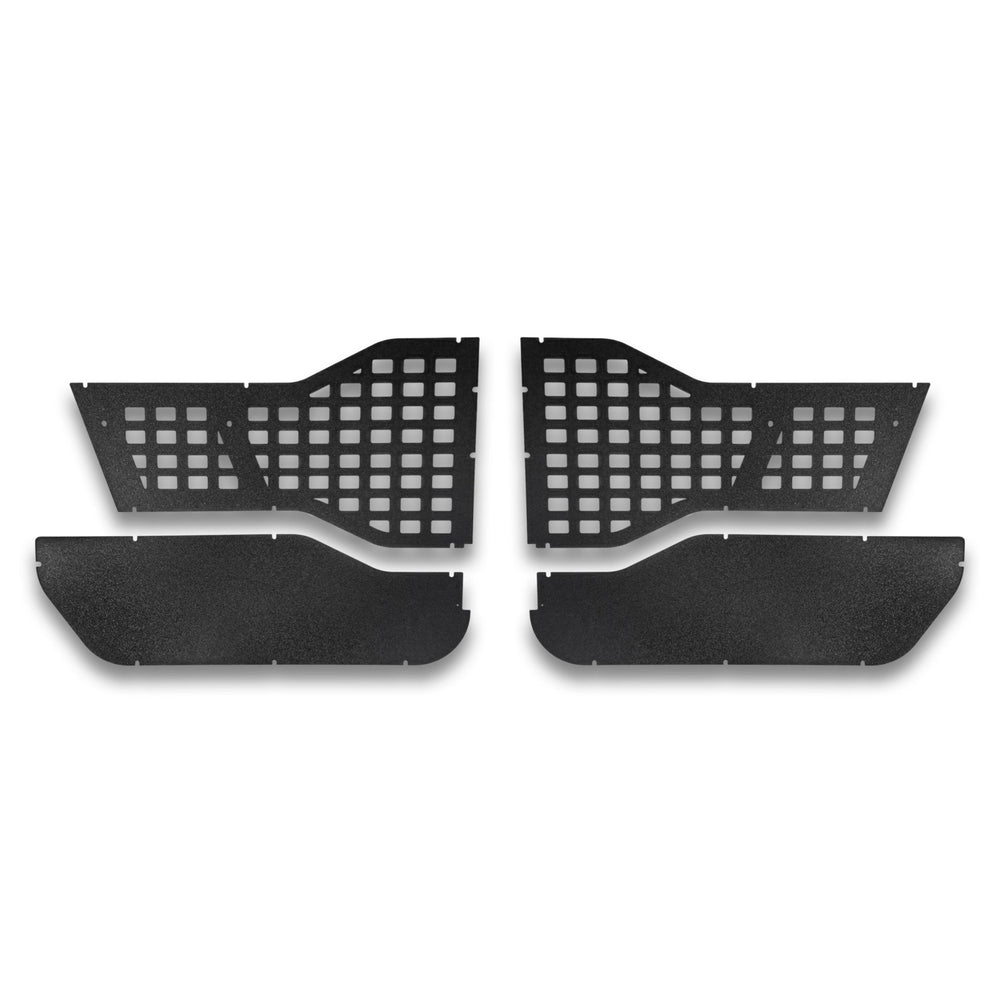 2007–2018 Jeep JK Wrangler 2DR Alpha Tube Door Replacement Panels (Upper MOLLE & Solid Lower)