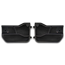 Set of two EZ4X4 Alpha Tube Doors with all-weather panels installed, displayed on a white background.