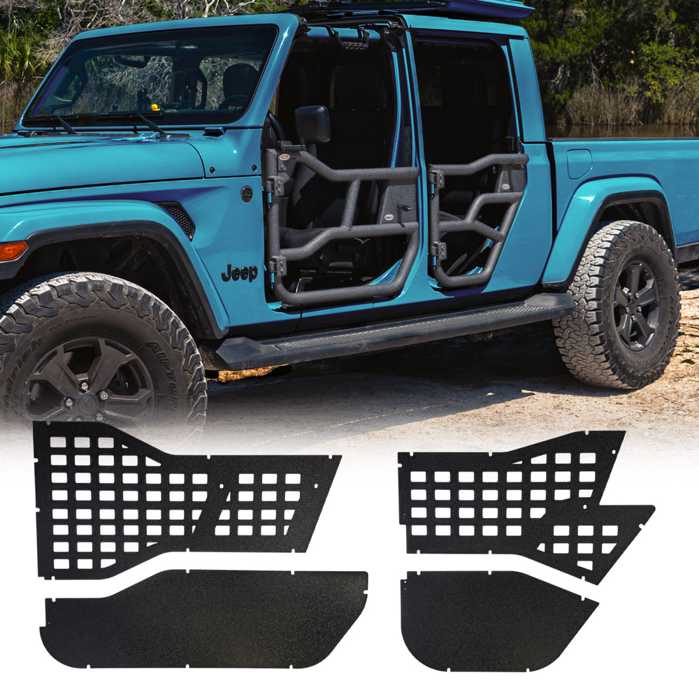 2020 & Up Jeep JT Gladiator Alpha Tube Door Replacement Panels (Upper MOLLE & Solid Lower)