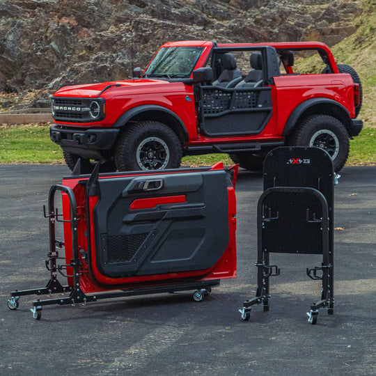 2021 & Up Bronco 2DR Aluminum Folding Door Cart – PREORDER