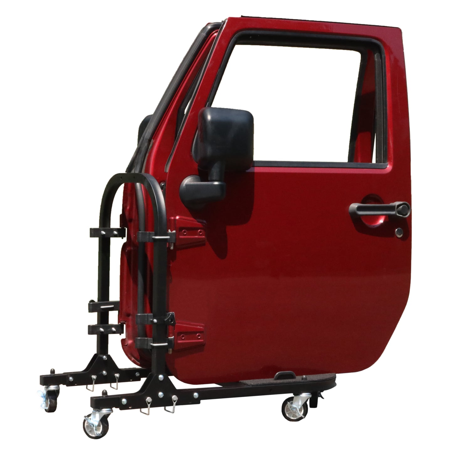 2018 & Up JL 2DR (Phantom Tube Doors + All-Weather Panels + Rectangle Mirrors + Door Cart + Cover) Phantom Tube Door Bundle #26