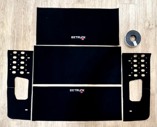 Jeep JLU or JKU 4 Door EXTREME TRUNK Carpet 5 Piece, Black by EZ4X4