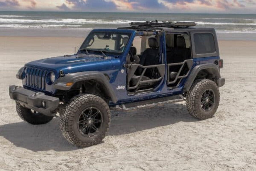JLU Razor Aluminum Half Tube Doors (Jeep Wrangler) by EZ4X4