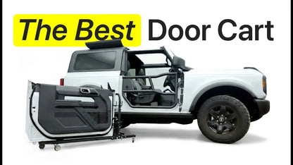 Video comparing pros and cons of EZ4X4 Jeep Door Carts against other popular brands.